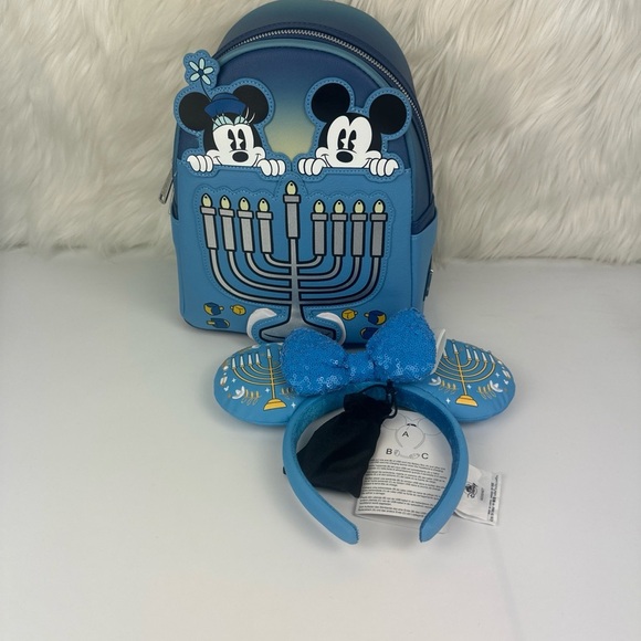 Blue Mickey Mouse Kids Backpack and Headband Set - Picture 10 of 10